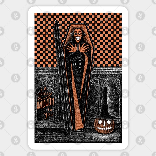 Wake Up, it's Halloween! Magnet by Haunted Nonsense